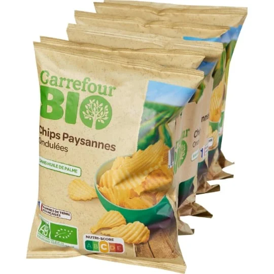 Chips bio paysannes ondulées
