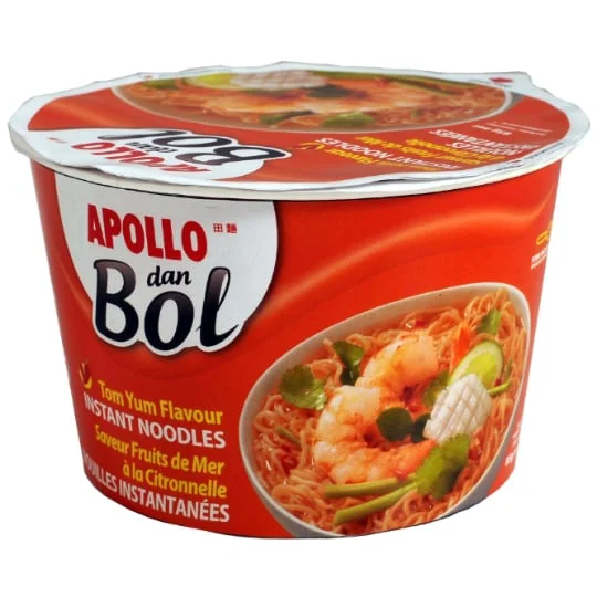 Nouilles dan bol saveur fruits de mer à la citronnelle