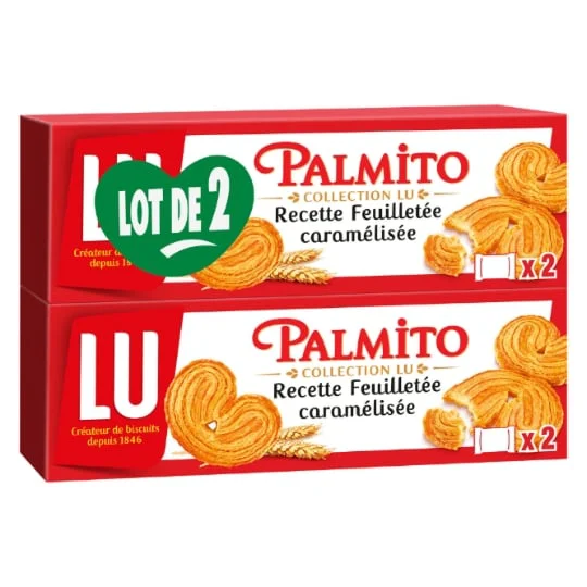Biscuits feuilletés caramélisées Palmito
