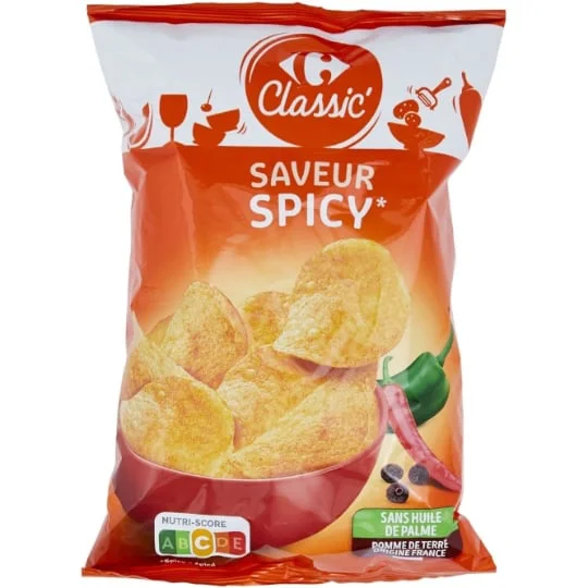 Chips saveur spicy