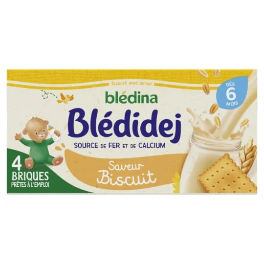 Lait et céréales bébé dès 6 mois saveur biscuit