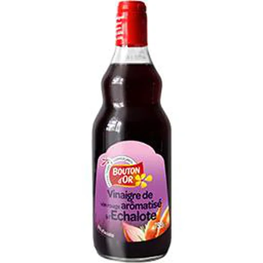 Vinaigre de vin rouge aromatisé à l'échalote