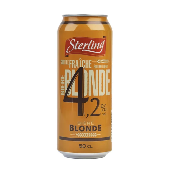 Bière blonde 4,5% boîte