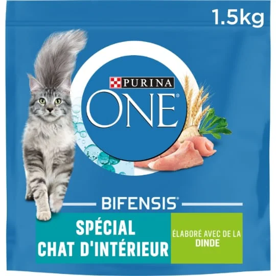Croquettes pour chat chat d'intérieur dinde