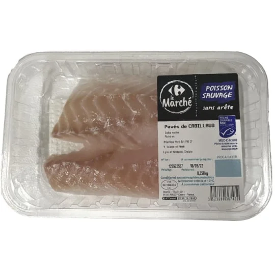Pavés cabillaud
