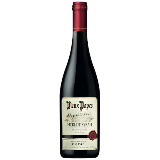 Vin rouge merlot syrah
