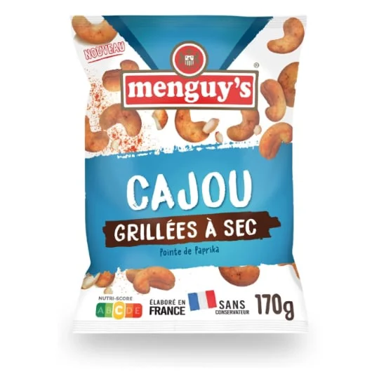 Noix de cajou grillée à sec pointe de paprika