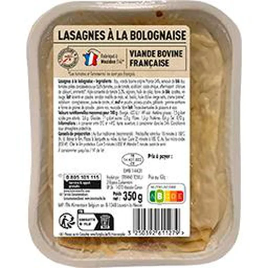 Lasagnes à la bolognaise