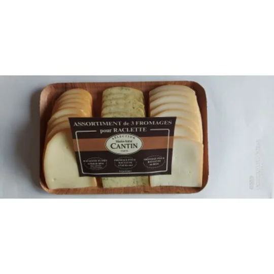 Trio de raclettes saveur fumée/ ail des ours/ chèvre