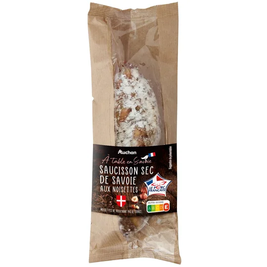 Saucisson sec de Savoie aux noisettes