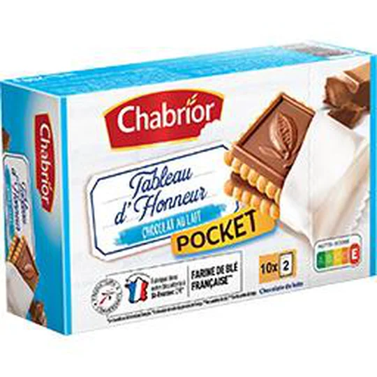 Biscuits Tableau d'Honneur Pocket chocolat au lait