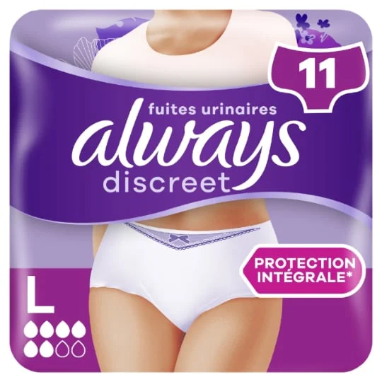 Culottes Fuites Urinaires Blanc Taille L