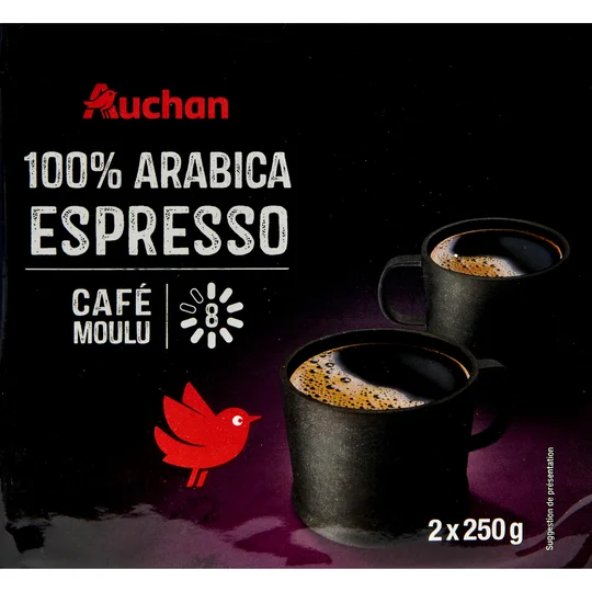 Café moulu 100% arabica espresso
