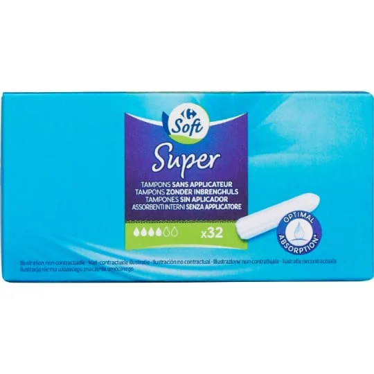 Tampons sans applicateur super