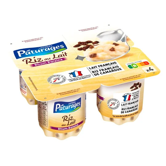 Riz au lait rhum raisins