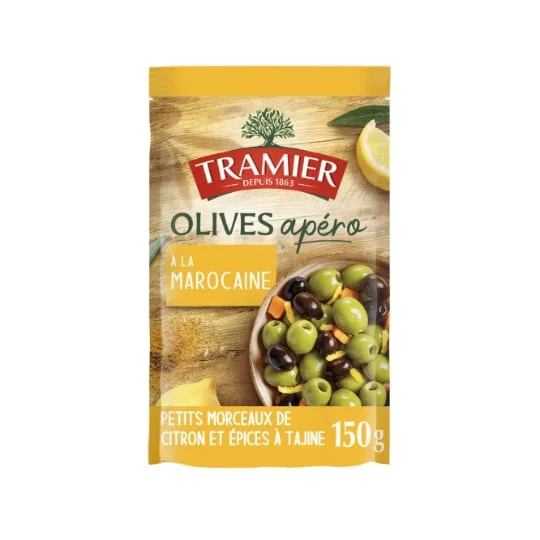 Olives vertes et noires apéro à la marocaine