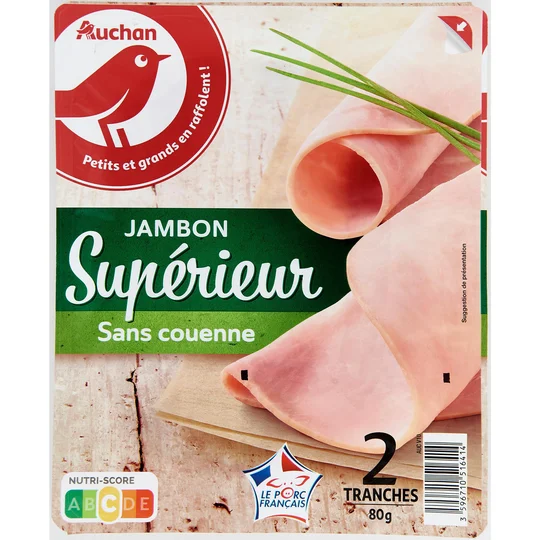 Jambon supérieur sans couenne