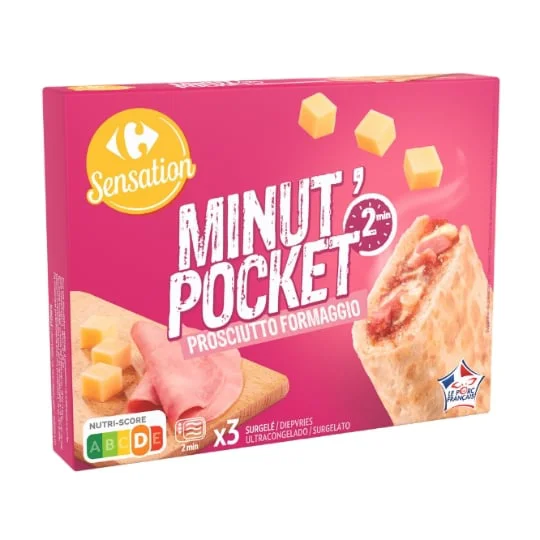 Minut' Pocket jambon fromages