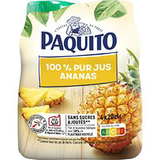 100% pur jus ananas