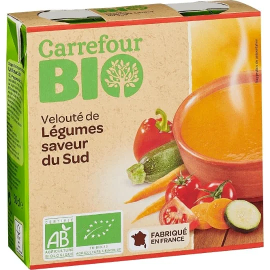Soupe bio de légumes