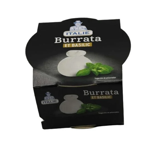 Italie Burrata et Basilic