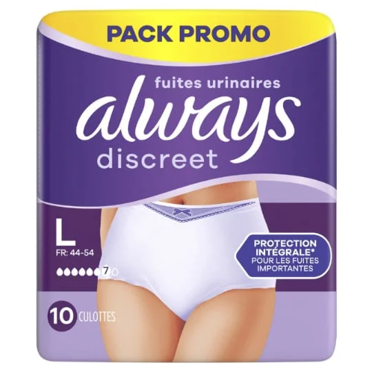 Culottes Fuites Urinaires Discreet Blanc Taille L