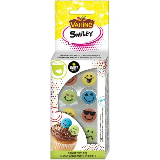 Pate à sucre en pastille smiley