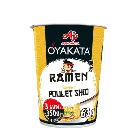 Nouilles longues et fines saveur poulet shio