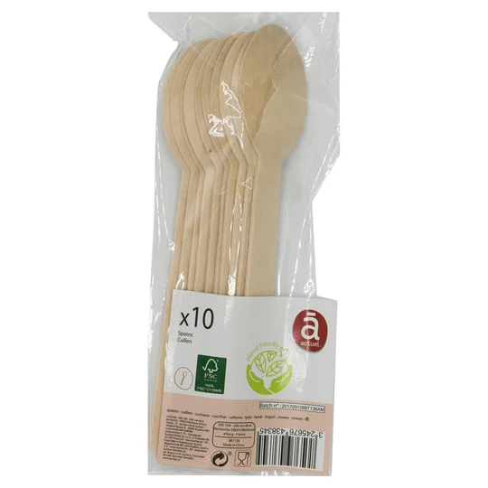 Cuillères en bois x10
