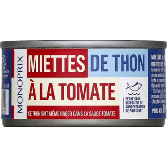 Miettes de thon à la tomate