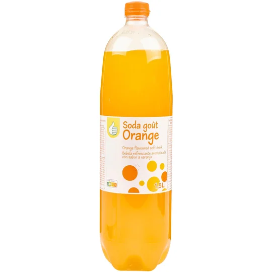 Boisson gazeuse goût orange