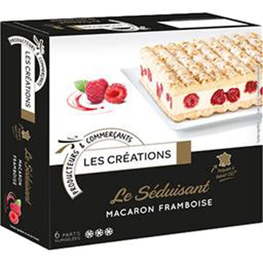 Le Séduisant Macaron framboise 6 parts