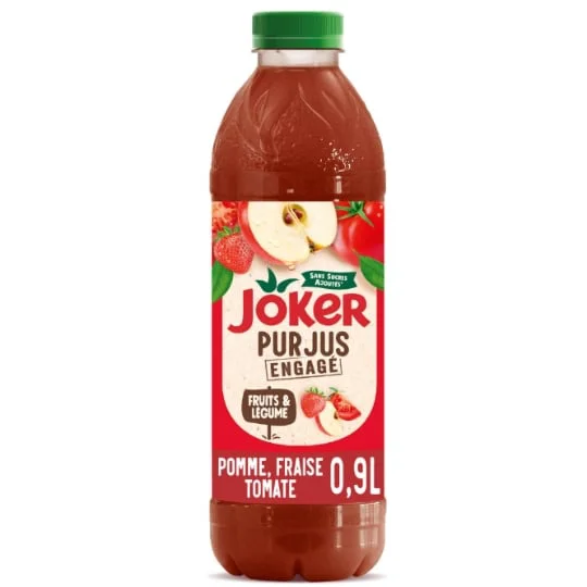Jus de fruits et Légumes Pomme, Fraise et Tomate