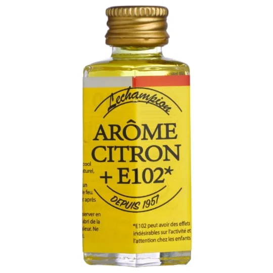 Préparation culinaire arôme goût citron