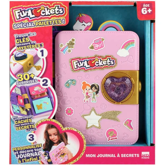 Funlockets mon journal à secrets édition pailletée