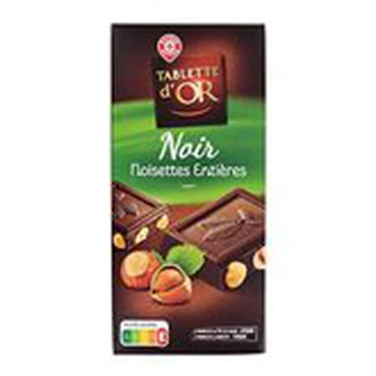 Chocolat Noir noisettes entières