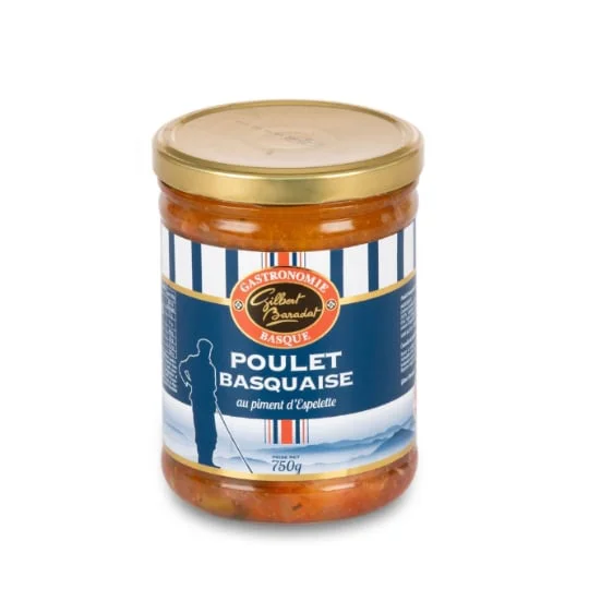 Plat cuisiné poulet basquaise