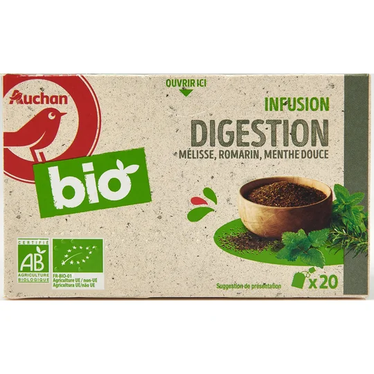 Infusion digestion mélisse romarin menthe douce