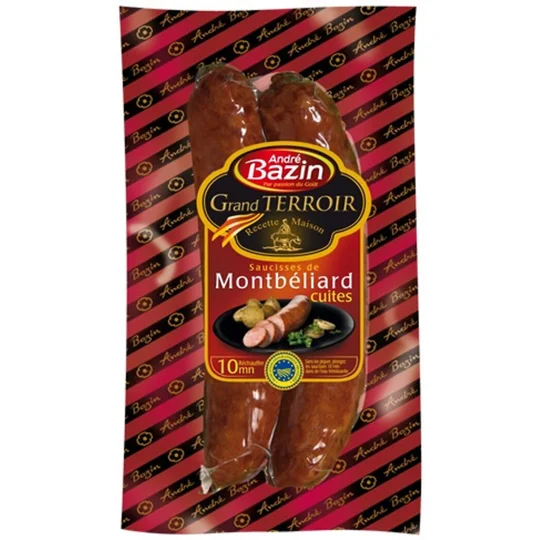 Saucisse de Montbéliard cuite