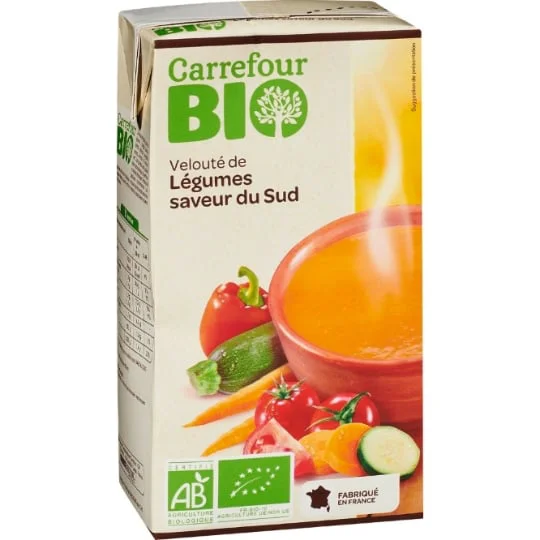 Soupe bio de légumes