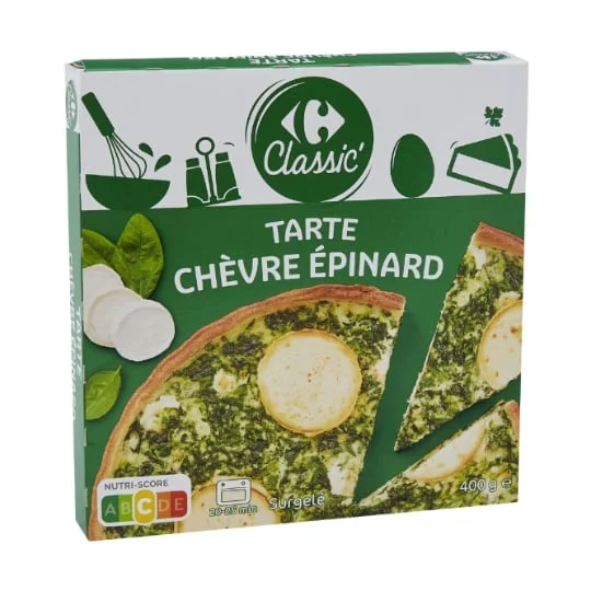 Tarte chèvre épinard