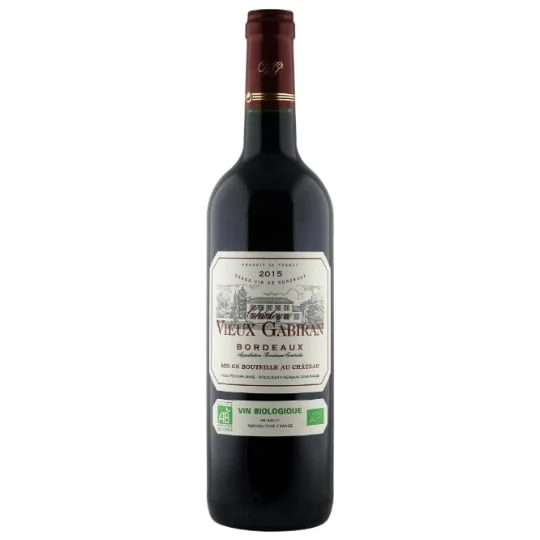 Vin rouge bio Bordeaux