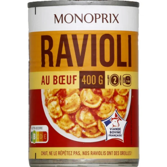 Ravioli au boeuf