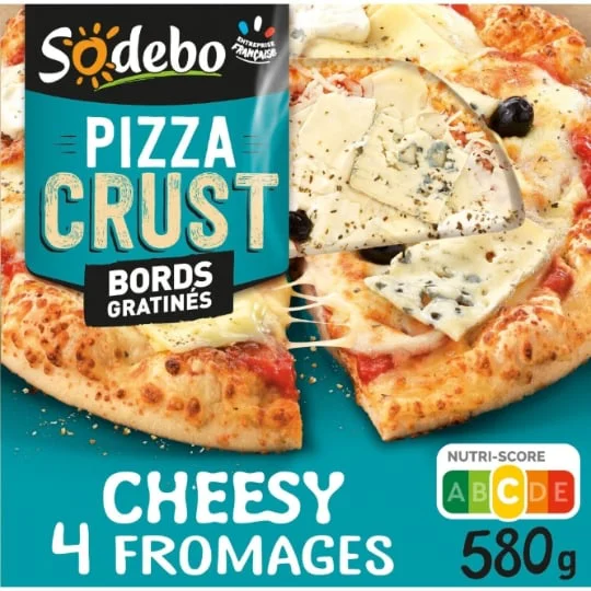 Pizza crust 4 fromages