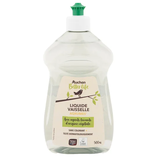 Liquide vaisselle nettoie et dégraisse parfum agrumes