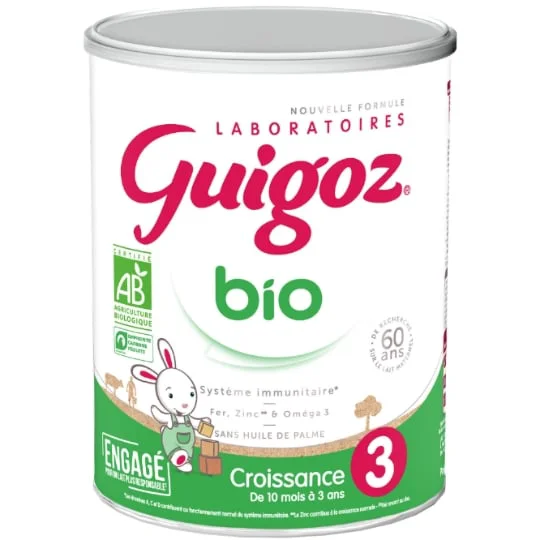 Lait bébé en poudre 3ème âge bio