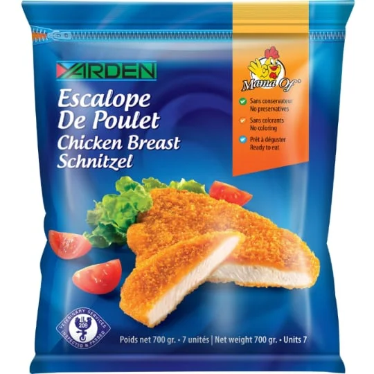Escalopes de poulet panées casher