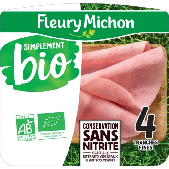 Jambon simplement bio conservation sans nitrite