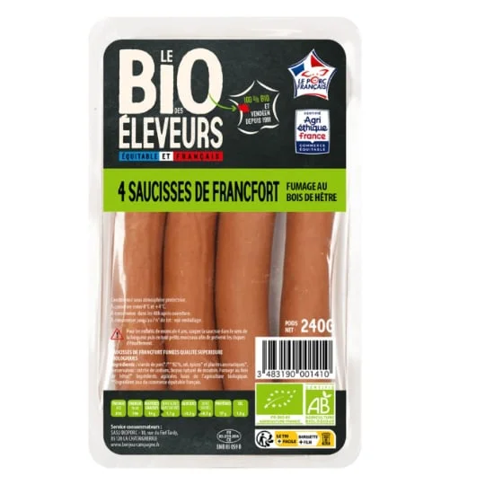 Saucisses bio Francfort