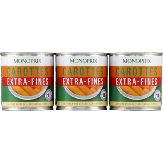 Carottes extra-fines